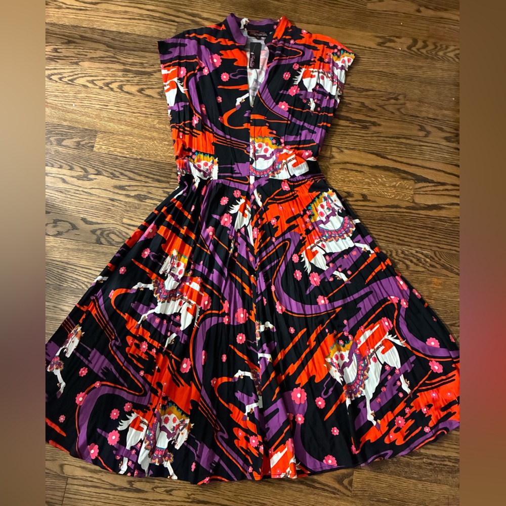 Trashy Diva Carousel Ponies Zip Front Marie Dress NWT size 14